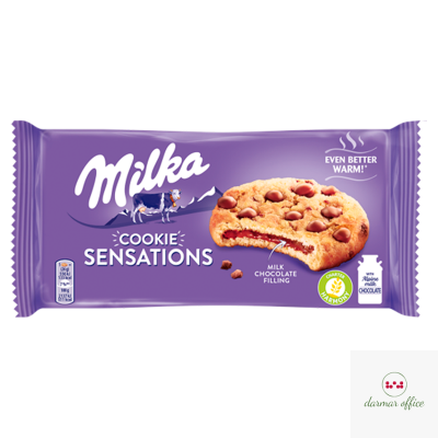 Ciastka MILKA COOKIE SENSATIONS  z kawałkami czekolady mlecznej z mleka alpejskiego 156g