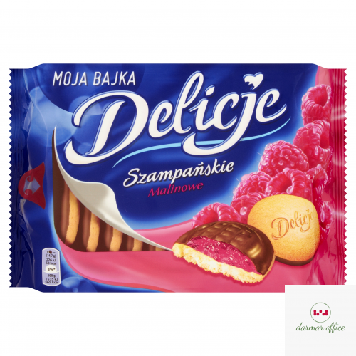Ciastka DELICJE Szampańskie malina 294g