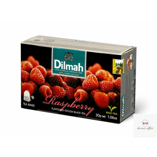 Herbata DILMAH AROMAT MALINY (20 saszetek) 85041 czarna