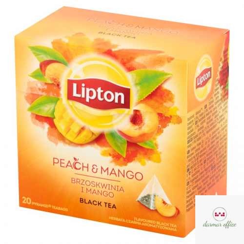 Herbata LIPTON PIRAMID Mango Brzoskwinia 20t