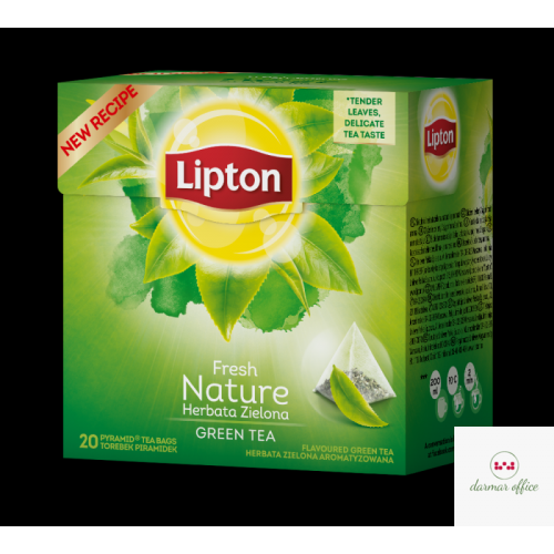 Herbata LIPTON PIRAMID GREEN FRESH NATURE 20t zielona GREEN TEA