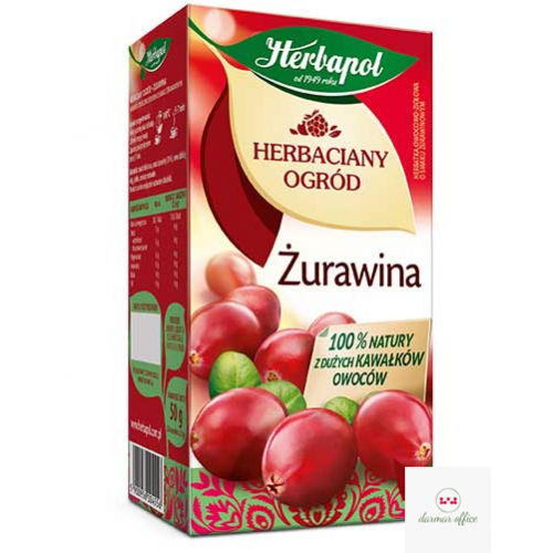 Herbata HERBAPOL HERBACIANY OGRÓD ŻURAWINA (20 saszetek)