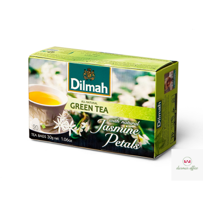Herbata DILMAH GREEN JAŚMIN 20t*1,5g zielona