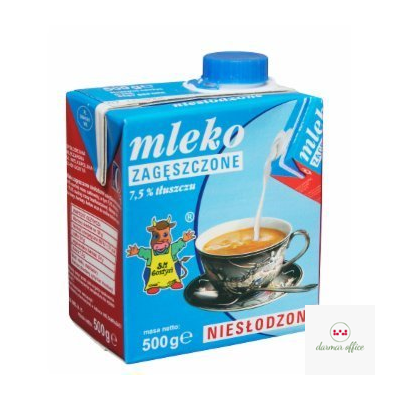 Mleko GOSTYŃ 7,5% zagęszczone niesłodzone 500g