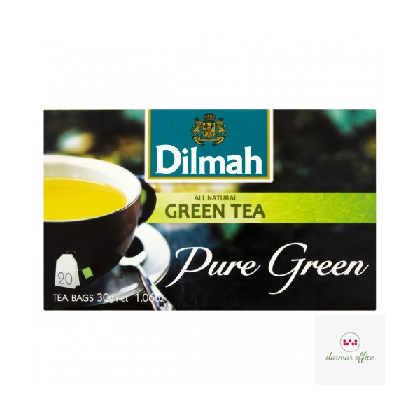 Herbata DILMAH PURE GREEN TEA ekspresowa (20 torebek) 1,5g zielona