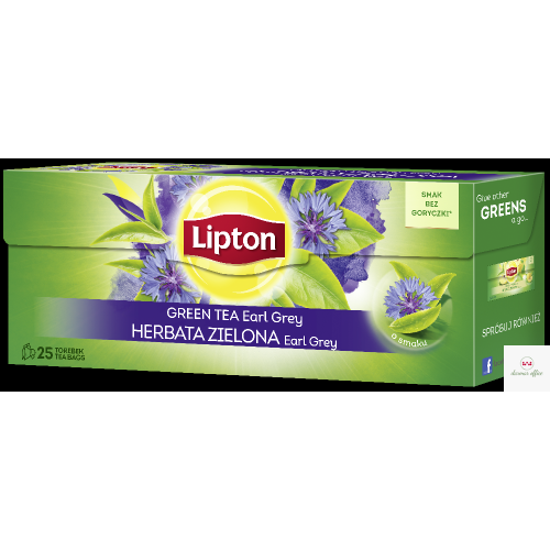 Herbata LIPTON EARL GREY GREEN 25t zielona