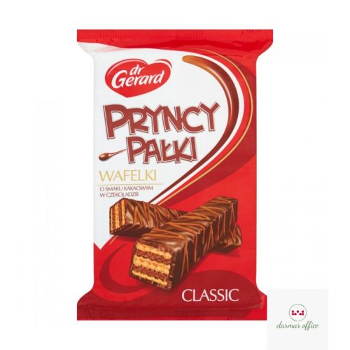 PRYNCYPAŁKI Wafelki z kremem kakaowym w czekoladzie CLESSIC dr Gerard 200G