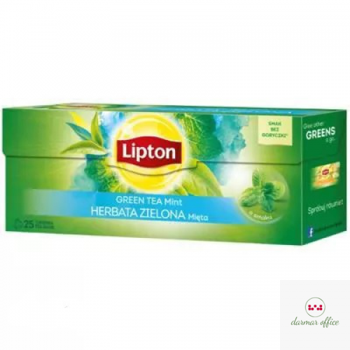 Herbata LIPTON GREEN MINT 25 torebek zielona mięta