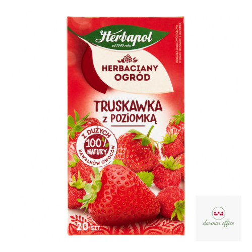 Herbata HERBAPOL OGRÓD TRUSKAWKA Z POZIOMKĄ 20tb