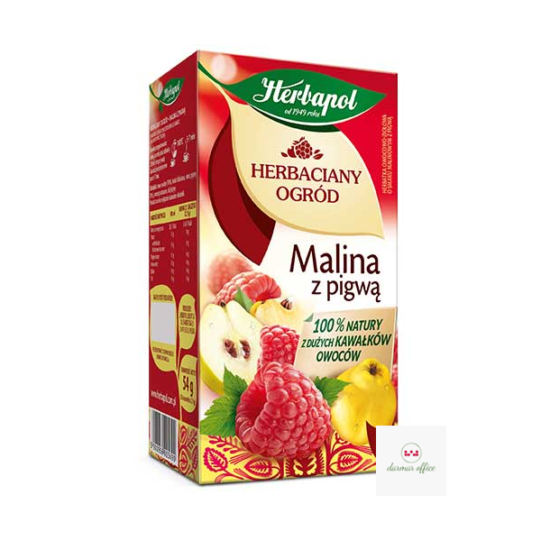 Herbata HERBAPOL MALINA Z PIGWĄ 20t