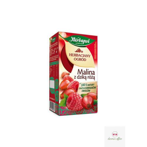 Herbata HERBAPOL MALINA z DZIKĄ różą (20 saszetek)