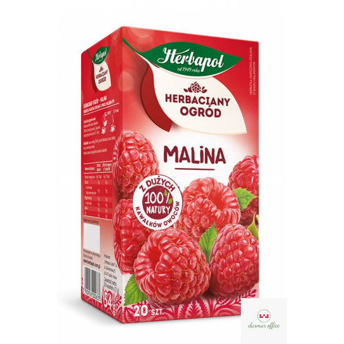Herbata HERBAPOL HERBACIANY OGRÓD MALINA FIX (20 saszetek)