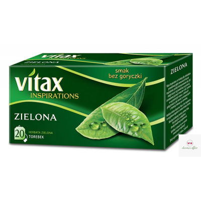 Herbata VITAX INSPIRATIONS zielona (20 saszetek) 30g zawieszka