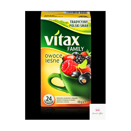 Herbata VITAX FAMILY OWOCE LEŚNE (24 saszetek) bez zawieszki