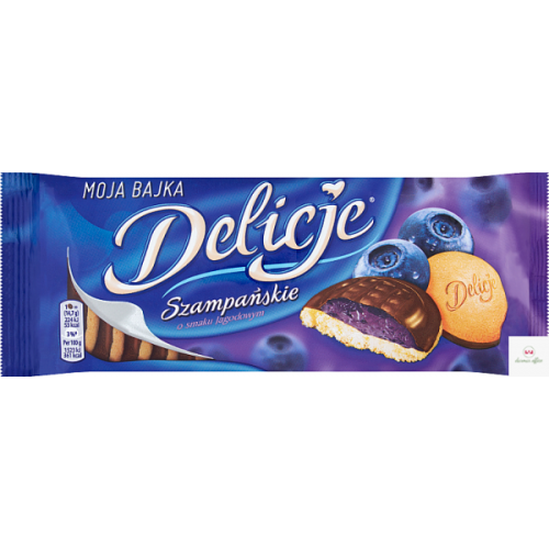 Ciastka DELICJE Szampańskie jagoda 147g