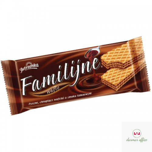 Wafle FAMILIJNE Śmietankowo-Kakaowe 180g JUTRZENKA