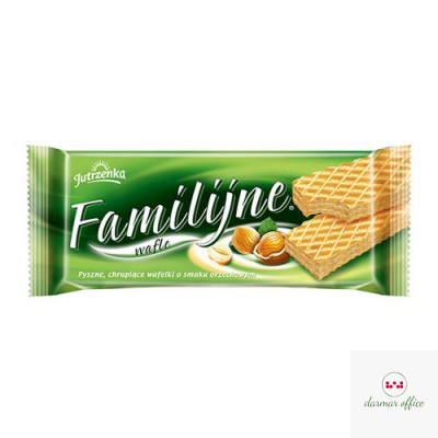 Wafle FAMILIJNE Orzechowe 180g JUTRZENKA