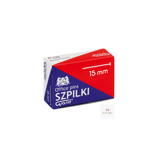 Szpilki krótkie metalowe 15 mm, 50 gram, GRAND 110-1588