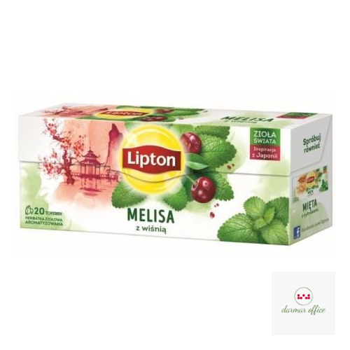 Herbata LIPTON MELISA Z WIŚNIĄ 20t ziołowa