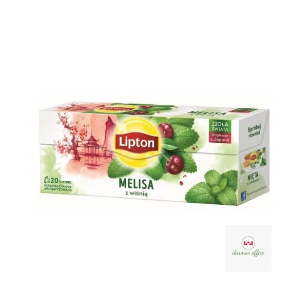 Herbata LIPTON MELISA Z WIŚNIĄ 20t ziołowa