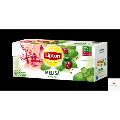 Herbata LIPTON MELISA Z WIŚNIĄ 20t ziołowa