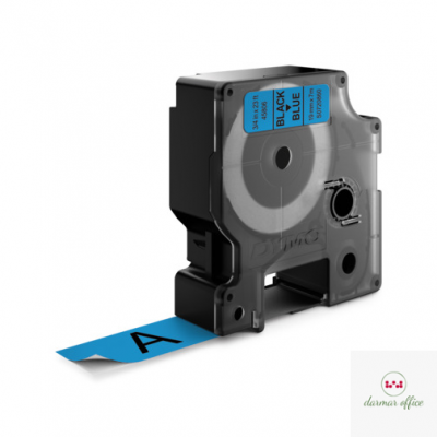 Taśma DYMO D1 - 19 mm x 7 m, czarny / niebieski S0720860 do drukarek etykiet