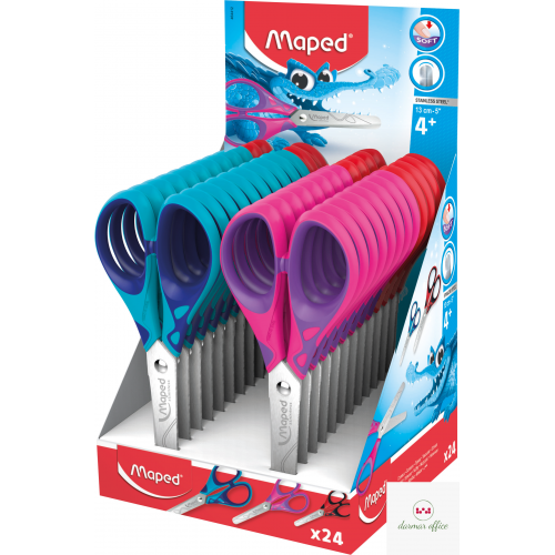 Nożyczki ESSENTIALS SOFT szkolne 13 cm MAPED 464412