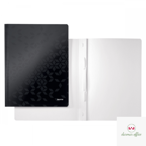 Skoroszyt kartonowy WOW Leitz, czarny 30010095