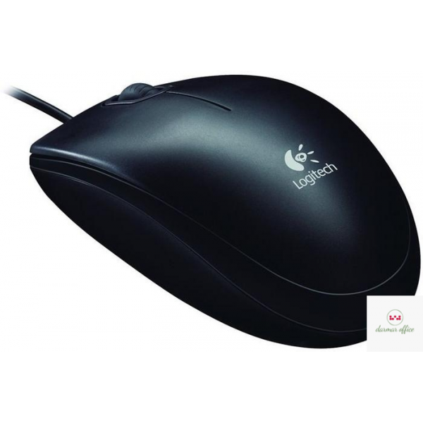 Mysz przewodowa LOGITECH B100 USB czarna 910-003357