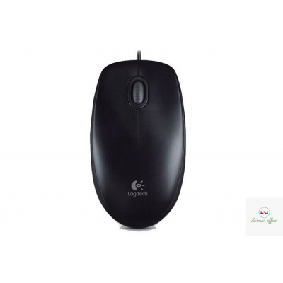 Mysz przewodowa LOGITECH B100 USB czarna 910-003357