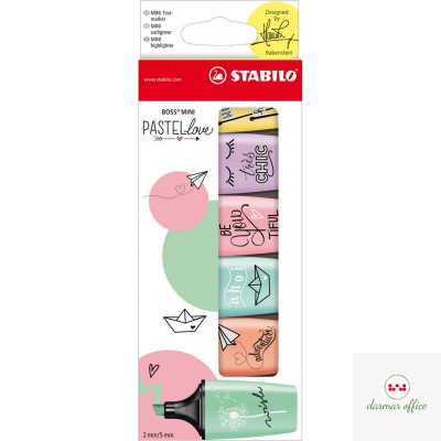 Zakreślacz Stabilo BOSS MINI PASTELLOVE 6szt. 07/06-27