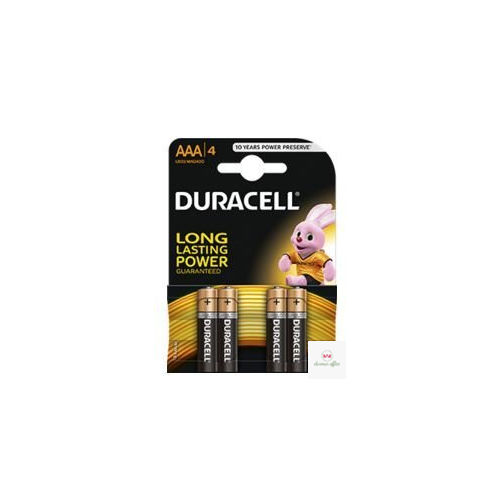 Bateria alkaliczna DURACELL BASIC LR03/AAA K4 (4szt) 4520104