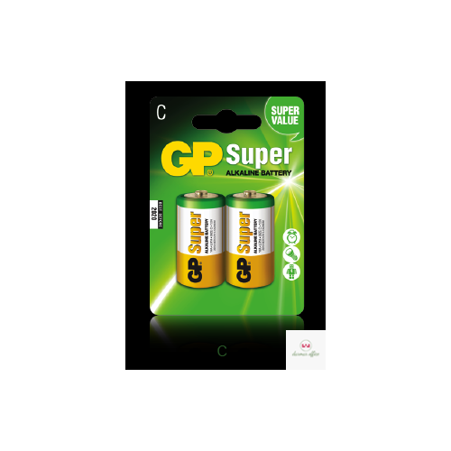 Bateria alkaliczna GP Super C / LR14 (2szt) 1.5V GPPCA14AS003