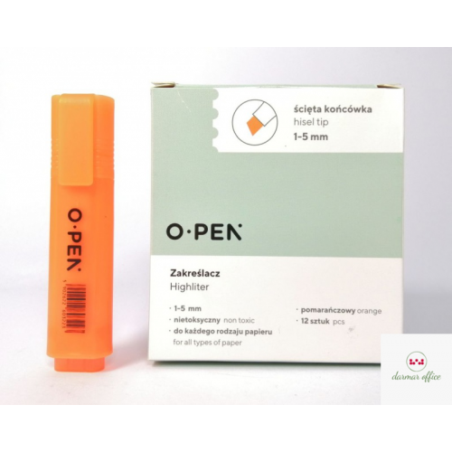 Zakreślacz pomarańczowy DH106 OPEN