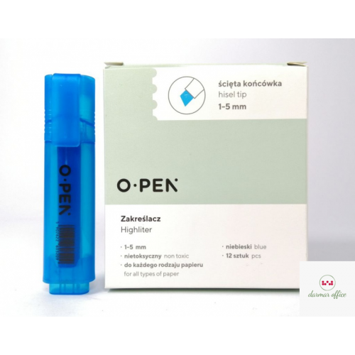 Zakreślacz niebieski DH106 OPEN