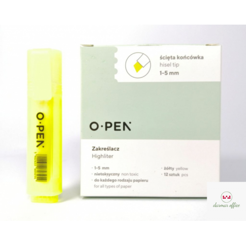 Zakreślacz żółty DH106 OPEN