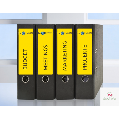 Etykiety na segregatory L4769-20 61 x 192 20 ark żółte, Avery Zweckform