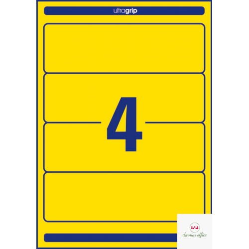 Etykiety na segregatory L4769-20 61 x 192 20 ark żółte, Avery Zweckform