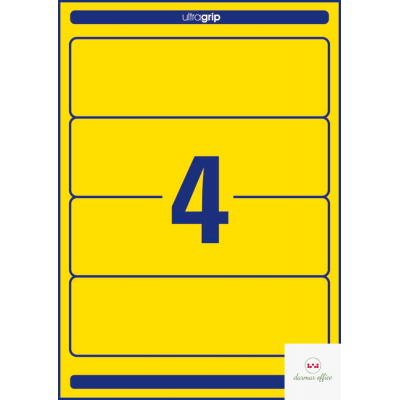 Etykiety na segregatory L4769-20 61 x 192 20 ark żółte, Avery Zweckform