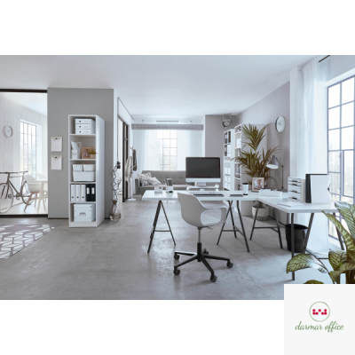 Segregator ringowy LEITZ A4 2DR/25mm perłowy biały WOW 42410001