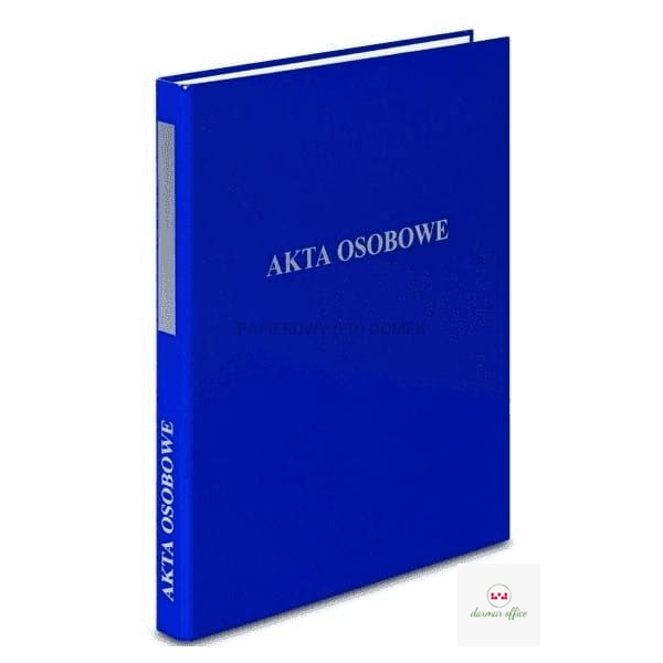 Segregator A4/2, dwuringowy, AKTA OSOBOWE niebieski VAUPE, 030/03