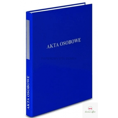 Segregator A4/2, dwuringowy, AKTA OSOBOWE niebieski VAUPE, 030/03