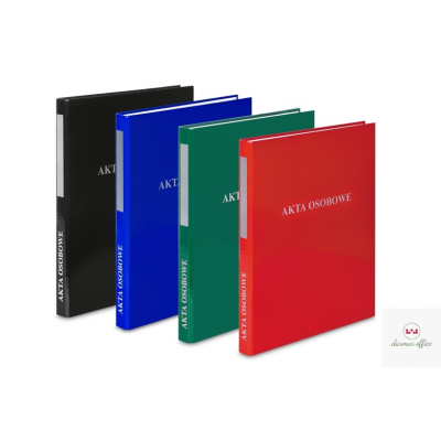 Segregator A4/2, dwuringowy, AKTA OSOBOWE niebieski VAUPE, 030/03