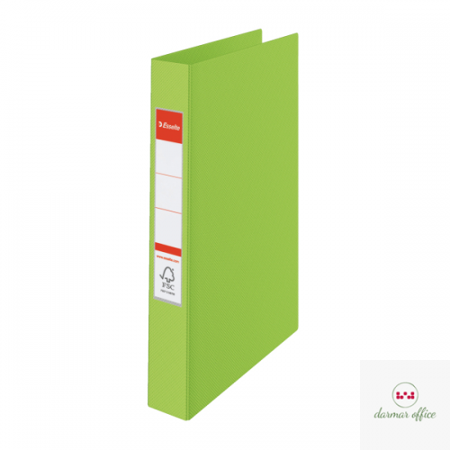 Segregator Esselte A4 z 2 kółkami, grzbiet 42 mm, zielony, , 14453