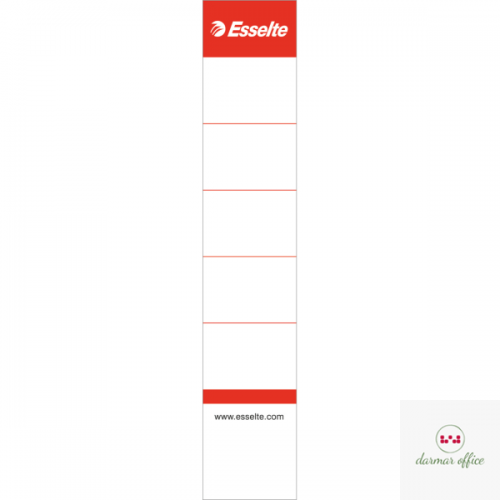Etykiety grzbietowe do segregatorów 50mm białe 10szt ESSELTE 810811