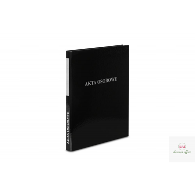 Segregator A4/2, dwuringowy, AKTA OSOBOWE czarny VAUPE, 030/02