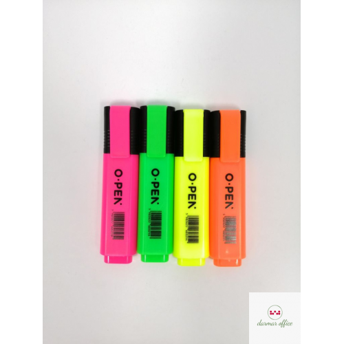 Zakreślacz 4 kol. DH106 ścięta końcówka 1-5mm OPEN