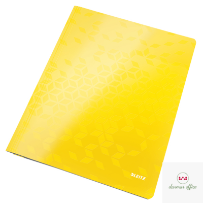 Skoroszyt kartonowy WOW Leitz, żółty 30010016