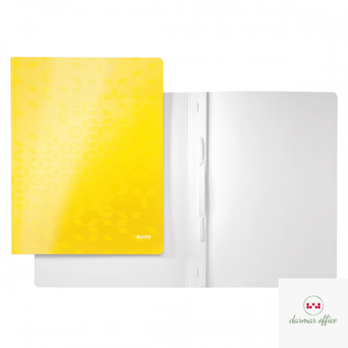 Skoroszyt kartonowy WOW Leitz, żółty 30010016