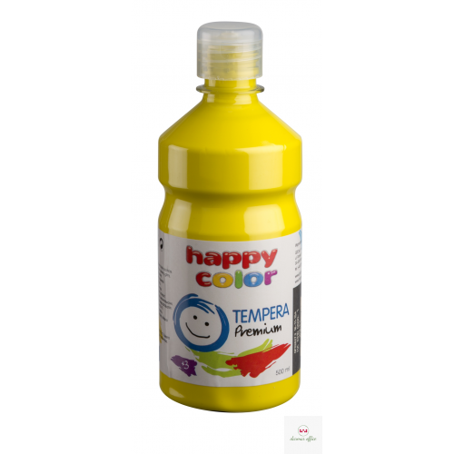 Farba TEMPERA Premium 500ml żółta HAPPY COLOR HA 3310 0500-1